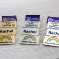 Personalised 33x20mm Gold Metal Pin Brooch Name Badges