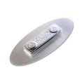 Personalised Oval 70x33mm Metal Name Badges (MAGNET Fastening)