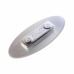 Personalised Oval 70x33mm Metal Name Badges (MAGNET Fastening) Personalised Oval 70x33mm Metal Name Badges (MAGNET Fastening)