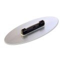 Personalised Oval 50x22mm Metal Name Badges (PIN Fastening)