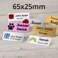 Personalised 65x25mm Metal Name Badges