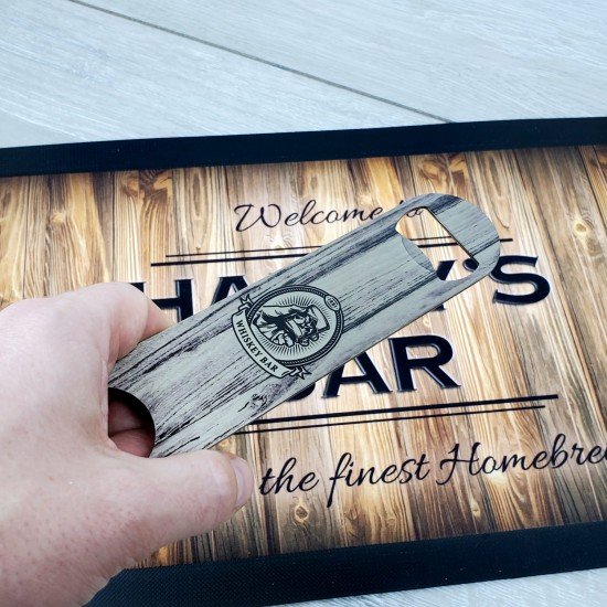 Personalised Bar Blade Bottle Opener - DOUBLE SIDED Personalised Bar Blade Bottle Opener - DOUBLE SIDED