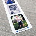 Personalised 3 Photo Collage Metal Bookmark - Portrait