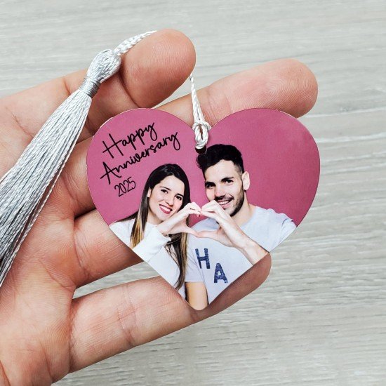 Personalised Metal Heart Photo & Text Bookmark Personalised Metal Heart Photo & Text Bookmark