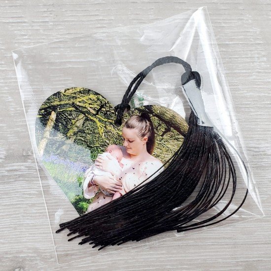 Personalised Metal Heart Photo & Text Bookmark Personalised Metal Heart Photo & Text Bookmark