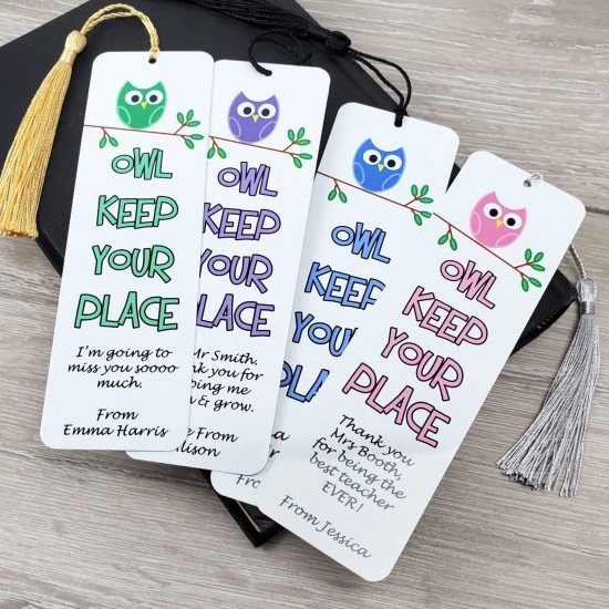 Teacher Gift Metal Bookmark with Personalised Message Teacher Gift Metal Bookmark with Personalised Message
