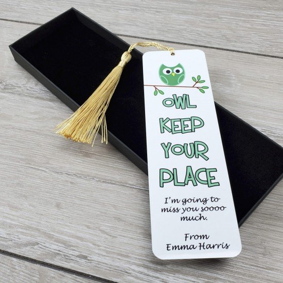 Teacher Gift Metal Bookmark with Personalised Message Teacher Gift Metal Bookmark with Personalised Message