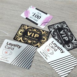 Personalised Metal Membership/ Loyalty Cards - SINGLE SIDED