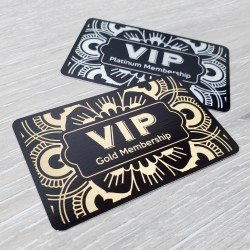 Personalised Metal Membership/ Loyalty Cards - SINGLE SIDED