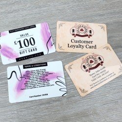 Personalised Metal Membership/ Loyalty Cards - DOUBLE SIDED