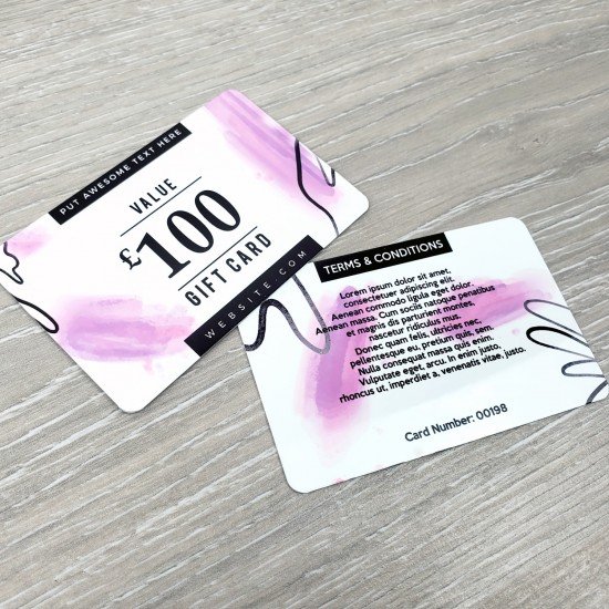 Personalised Metal Membership/ Loyalty Cards - DOUBLE SIDED