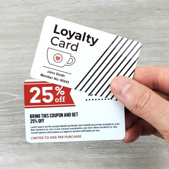 Personalised Metal Membership/ Loyalty Cards - DOUBLE SIDED