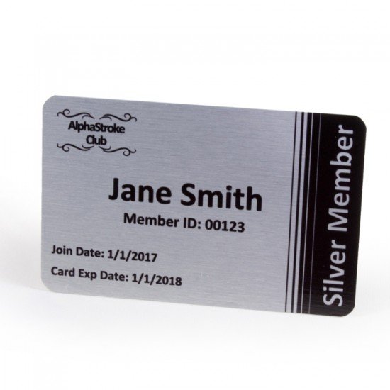 Personalised Metal Business/ Loyalty Cards - SINGLE SIDED Personalised Metal Business/ Loyalty Cards - SINGLE SIDED
