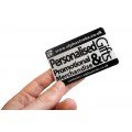 Personalised Metal Business/ Loyalty Cards - SINGLE SIDED Personalised Metal Business/ Loyalty Cards - SINGLE SIDED