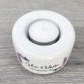Personalised Floral Lilac Wedding Couple Candle Holder