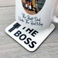 Personalised Square 9cm Wooden Coaster