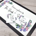 Personalised Floral Wedding Drinks Coaster - Lilac Personalised Floral Wedding Drinks Coaster - Lilac