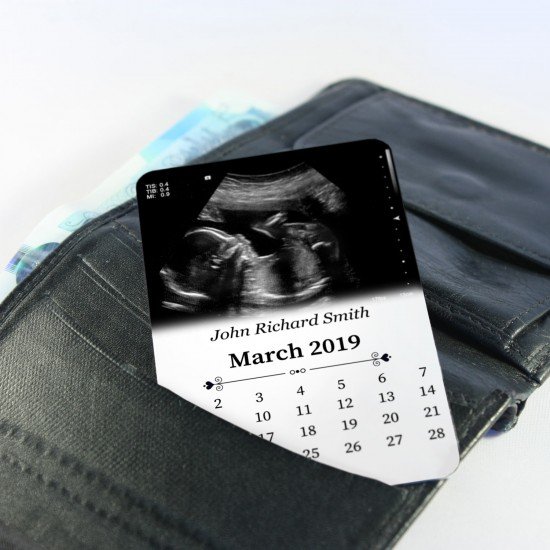 Personalised Special Date Photo Calendar Metal Keepsake Card - Portrait Personalised Special Date Calendar Metal Keepsake Card - Portrait