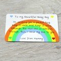 Personalised Pocket Hug Missing You Keepsake Card - SINGLE SIDED