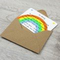 Personalised Pocket Hug Missing You Keepsake Card - SINGLE SIDED