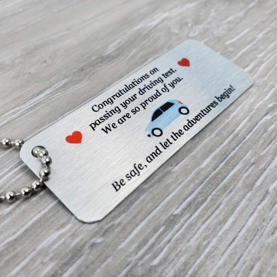 Personalised Silver 65x25mm Metal Tag Personalised Silver 65x25mm Metal Keyring