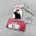Personalised Photo & Text Keyring - DOUBLE SIDED Personalised 65x35mm Photo Keyring - DOUBLE SIDED