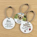 Personalised 32mm White Metal Circle Tag