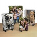 Personalised Photo Slate Rock Plaque 14x19cm