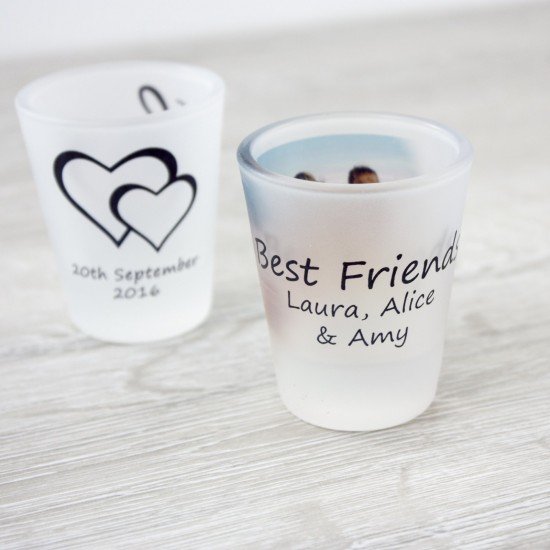 Personalised Text & Image Shot Glass - Frosted Personalised Text & Image Shot Glass - Frosted
