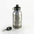 Personalised Silver Photo & Text Metal Water Bottle 500ml