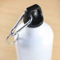 Personalised White Photo & Text Metal Water Bottle 500ml